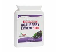Acai Berry Extreme 1000 Pure Detox 60 Capsules Weight Management Supplement