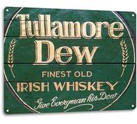 ACAKA Tullamore Dew Irish Whiskey Logo Retro Wall Decor Bar Man Cave Metal Tin Sign 8x12in Gift Plaque