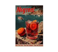 acalur Classic Negroni Cocktail Canvas Poster Bedroom Decor Landscape Office Room Decor Gift 12x18inch(30x45cm)