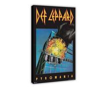 acalur Def Leppard Pyromania Album Canvas Poster Bedroom Decor Landscape Office Room Decor Gift 12x18inch(30x45cm)