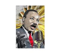 acalur Famous African-American Civil Rights Movement Leader Martin Luther King Poster 8 Canvas Poster Wall Art Decor Print Picture Paintings for Living Room Bedroom Decoration 08x12inch(20x30cm)