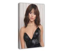 acalur Jenna Ortega American Actress Beauty Decor Poster Canvas Poster Wall Art Decor Print Picture Paintings for Living Room Bedroom Decoration 12x18inch(30x45cm)
