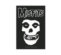 acalur Misfits,Classic Fiend Skull Flag Canvas Poster Bedroom Decor Landscape Office Room Decor Gift 12x18inch(30x45cm)