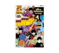 acalur The Beatles Yellow Submarine Collage Canvas Canvas Poster Bedroom Decor Landscape Office Room Decor Gift 12x18inch(30x45cm)