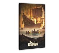 acalur The Goonies Movie Poster Canvas Poster Wall Art Decor Print Picture Paintings for Living Room Bedroom Decoration 20x30inch(50x75cm)