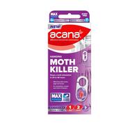 Acana Hanging Moth Killer 2 Pack - Fragrance Free Wardrobe Moth Killer, Kills Moths, Eggs & Larvae, Lasts Up To 3 Months