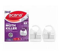 Acana Hanging Moth Killer (Loose 2 Unit) - Wardrobe Moth Protection, Kills Moths, Eggs & Larvae, Each Unit Lasts Up To 3 Months