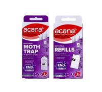 Acana Moth Trap + 2 Refills - Chemical-Free Moth Control Set