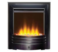 Acantha Amara Pebble Electric Fire In Black Nickel With Remote Control