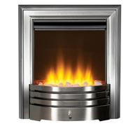 Acantha Amara Pebble Electric Fire In Brushed Steel With Remote Control