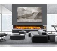 Acantha Aspire 200 Corner View Media Wall Electric fire Acantha Fires & Fireplaces Black One Size