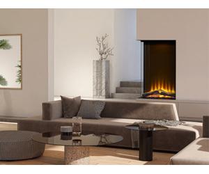 Acantha Aspire 50 Portrait Corner View Media Wall Electric Fire
