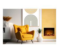 Acantha Aspire 50 SQ Fully Inset Media Wall Electric Fire Acantha Fires & Fireplaces Black One Size
