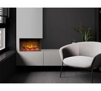 Acantha Aspire 50 Corner View Media Wall Electric fire, Black