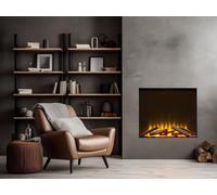 Acantha Fires & Fireplaces Acantha Aspire 70 SQ Fully Inset Media Wall Electric Fire in Black Acantha Fires & Fireplaces Black