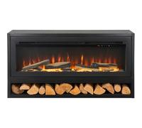 Acantha Fires & Fireplaces Acantha Vision Electric Media Stove with Log Store in Black Acantha Fires & Fireplaces Black