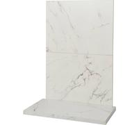 Acantha Fires & Fireplaces Acantha x2 Tile & Hearth Set in White Marble Effect Acantha Fires & Fireplaces White