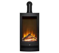 Acantha Horizon Electric Stove With Angled Stove Pipe In Black