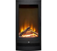 Acantha Horizon Electric Stove With Log Storage In Black