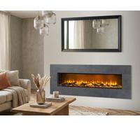 Acantha Pinnacle Fully Inset Media Wall Fire In Slate Effect