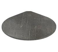 Acantha Teardrop Hearth in Lava Stone