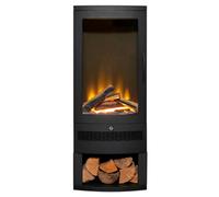 Acantha Tile & Hearth Set In Slate Effect With Horizon Stove & Log Storage