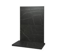 Acantha x2 Tile & Hearth Set in Black Marble Effect