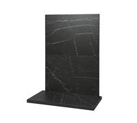 Acantha x2 Tile & Hearth Set in Black Marble Effect