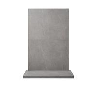 Acantha X2 Tile & Stove Hearth Set In Moon Stone