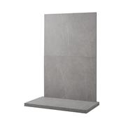 Acantha x2 Tile & Stove Hearth Set in Moon Stone