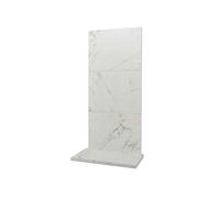 Acantha x3 Tile & Hearth Set in White Marble Effect