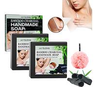 Acanthosis Nigricans Treatment Bamboo Charcoal Soap,Activated Charcoal Black Bar Soap,Dark Spot Remover Soap,Suitable for Any Part (2 pcs)