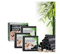 Acanthosis Nigricans Treatment Bamboo Charcoal Soap, Natural Bamboo Charcoal Essential Oil Soap, Dark Spot Remover Lighten Body Black Skin (3PC)