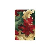 Acanthus Leaves Red Green Gold Christmas Car Air Fresheners 4 Pcs Hanging Scented Cards Fragrance Scented Cards For Car Aromatherapy Tablets