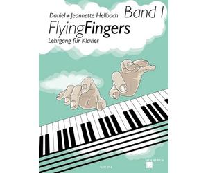 Acanthus Music Flying Fingers Volume 1Piano by Daniel Hellbach with 2CDsworking material for technique, improvisation, theory and music knowledgewith colorful heart-shaped note clip