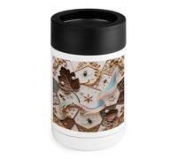 Acanthus Pearl Pattern Hard Cooler for Tough and Easy to Carry,Insulated Cooler with Ice Retention,Leak Resistant,Portable Coolers As Travel Mug Great for Camping,Concerts