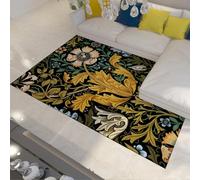 Acanthus Print Large Rugs 180x270cm for Living Room Fluffy Soft Area Rug Non Slip William Morris Rugs Short Pile Washable Botanical Flower Carpet Rug for Bedroom Kitchen Dining Lounge Home Decor