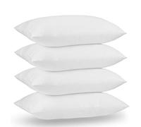 Acanva Down Hotel Quality Bed Pillows for Sleeping,Premium 3D Plush Fiber-Reduces Neck Pain,Breathable Cooling Cover Skin-Friendly, Standard (Pack of 4), White 4 Count