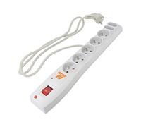 ACAR P7 1.5M GREY Power Strip: Fusing Sockets: 7 230VAC 10A Grey HSK DA