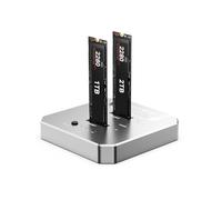 ACASIS 20Gbps M.2 NVMe SSD Cloner & Docking Station, Dual-Bay Offline Duplicator with Aluminum Heat Dissipation Enclosure, Tool-Free USB Adapter for M Key PCIe NVMe SSD Reader