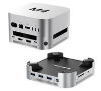 ACASIS Mac mini M4 Dock & Stand with Dual-Bay NVMe SSD Enclosure, Aluminum HDMI Hub for Mac mini M4 and M4 Pro 2024, 4K60Hz HDMI,4 X 10G USB A, PD 30W, SD/TF, Support SSD B+M M-Key