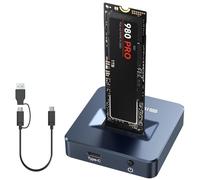 ACASIS NVME to USB Docking Station, Aluminium Alloy Housing, Fast Heat Dissipation, M.2 SSD Adapter 10Gbps, Support M.2 NVMe & SATA-Based SSDs