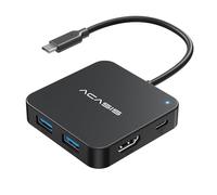ACASIS USB C Hub 10Gbps, 6-in-1 Multiport Adapter with 4K 60Hz HDMI, 100W Power Delivery, USB A3.2 Data Port, USB C to HDMI Adapter for MacBook, Dell, Lenovo, Surface, iPad PRO, XPS
