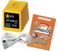 ACAUTO New Bitcoin Stock Ticker, Jingle Mining Multifunctional Digital Clock with Weather, Temperature, and Humidity Monitor. A Unique Gift for Husband, Boyfriend, or Girlfriend