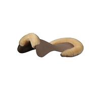 Acavallo Gel Pad Active Dri-Lex with Lambskin for Pressure Reduction and Better Comfort on Horse's Back, Size: M, Colour/Fur Colour: Transparent/Natural