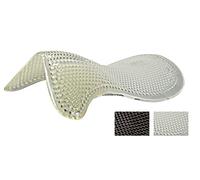 Acavallo Gel Pad with Front Riser - Shock Absorbing Non Slip Half Pad Horse Clear