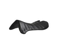 Acavallo Gel Pad with Rear Riser - Shock Absorbing Non Slip Half Pad Horse Black
