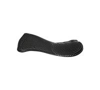 Acavallo Gel Pad with Rear Riser - Shock Absorbing Non Slip Half Pad Horse Black