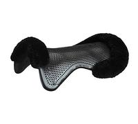 Acavallo Just Gel Lambskin Half Pad - Black: Large
