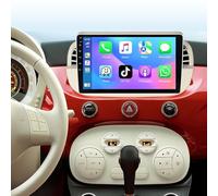 ACAVICA 9" IPS Android 15 Car Radio for Fiat 500 500C (2007-2015), 4+64GB Head Unit, Bluetooth 5.4 WiFi 6, Wireless CarPlay Android Auto, GPS Navigation, DSP, FM/RDS, SWC, DAB+, HD Rear Camera